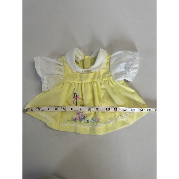 Vintage Embroidered Baby Dress Size Birth To 3 Months - Picture 8 of 9